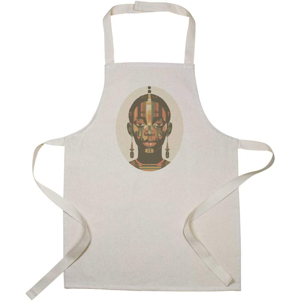 'Urban African Woman' Kids Canvas Cooking Apron - Children's Kitchen Bib for Baking, Crafts and Messy Play (AP00077379)