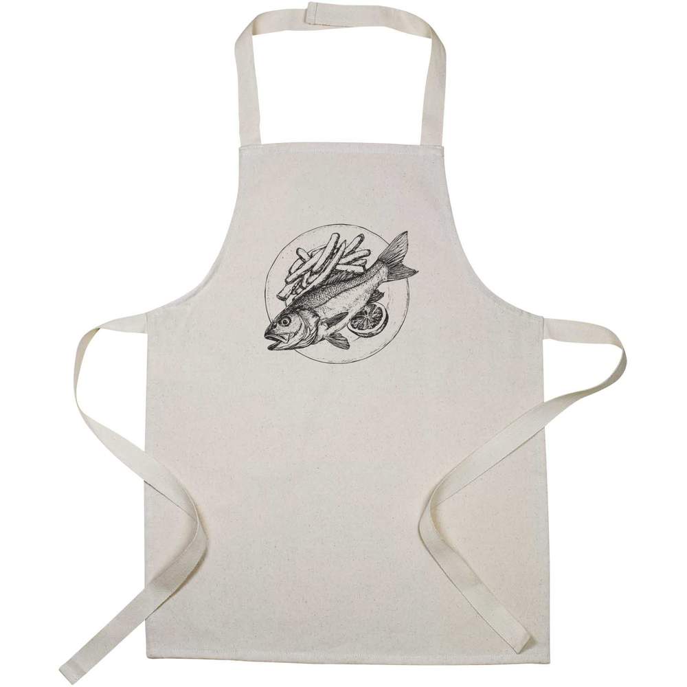 'Fish and Chips with Lemon' Kid’s Cooking Apron (AP00077767)