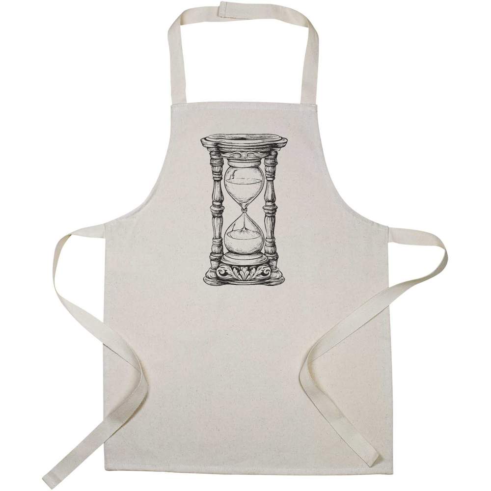 'Vintage Hourglass' Kids Canvas Cooking Apron - Children's Kitchen Bib for Baking, Crafts and Messy Play (AP00078248)