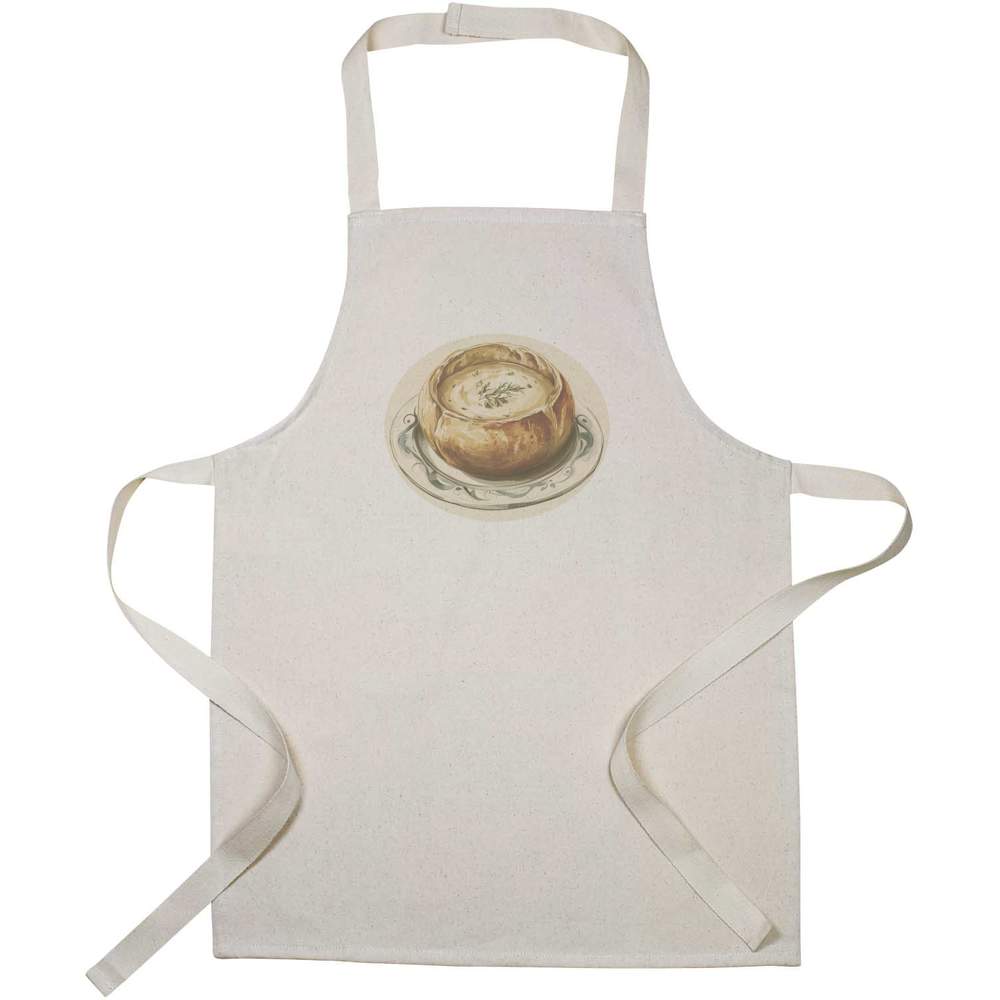 'Sourdough Bread Bowl Filled with Creamy Soup' Kid’s Cooking Apron (AP00078577)