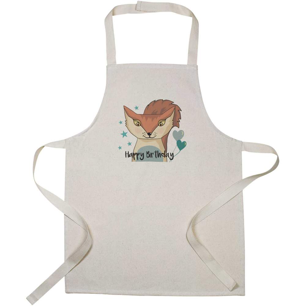 'Happy Birthday Fox' Kid’s Cooking Apron (AP00079300)