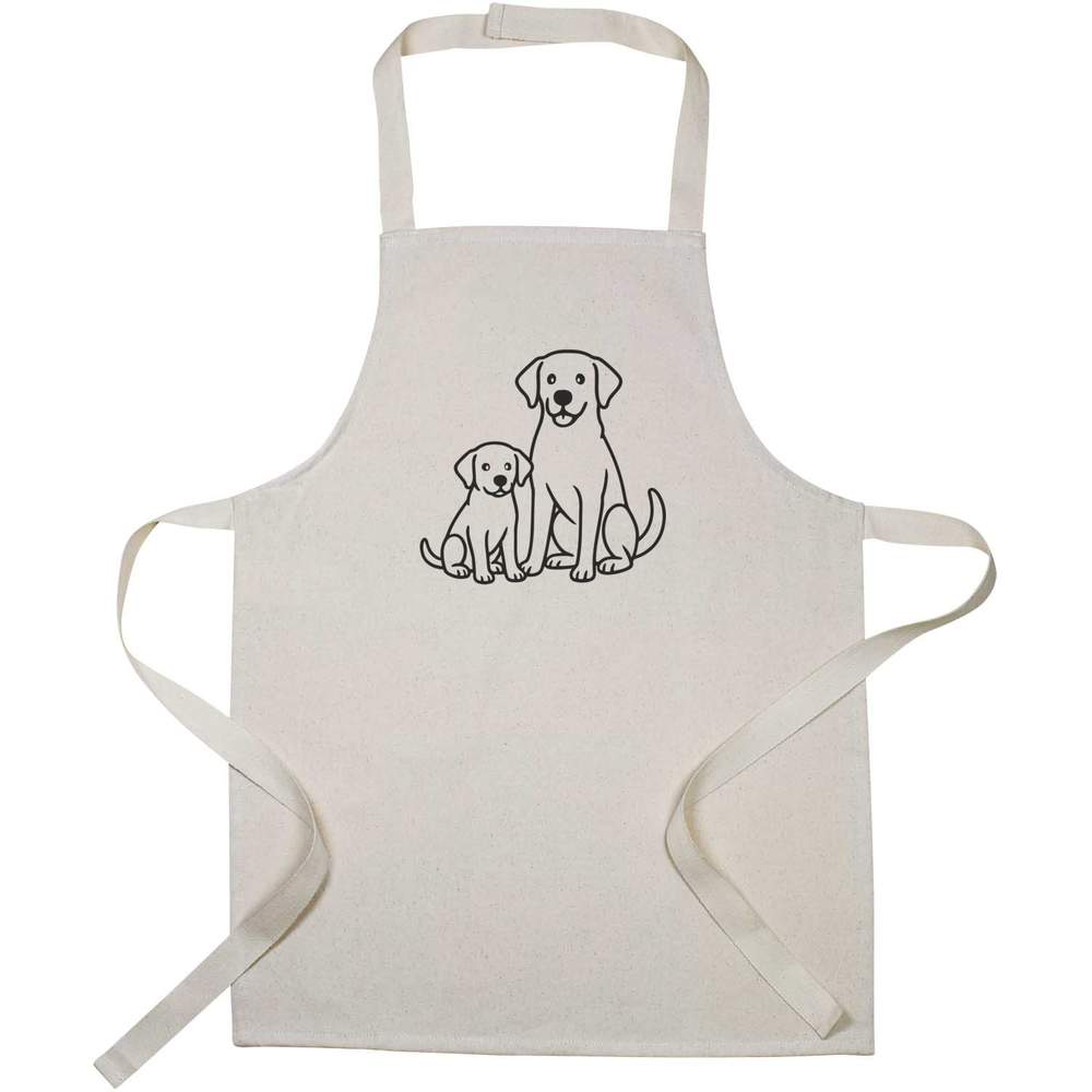 'Labrador Adult and Puppy' Kid’s Cooking Apron (AP00081443)