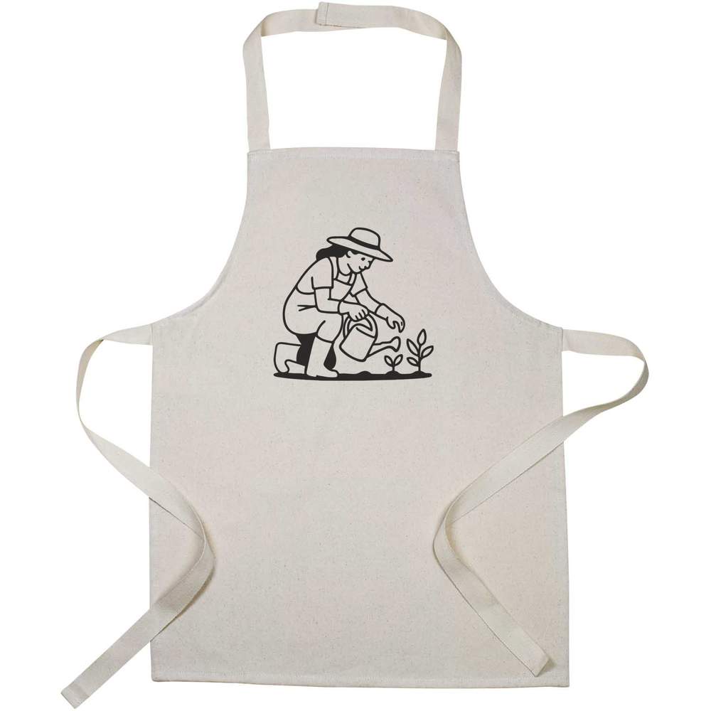 'Woman Gardening Her Plants' Kid’s Cooking Apron (AP00083114)