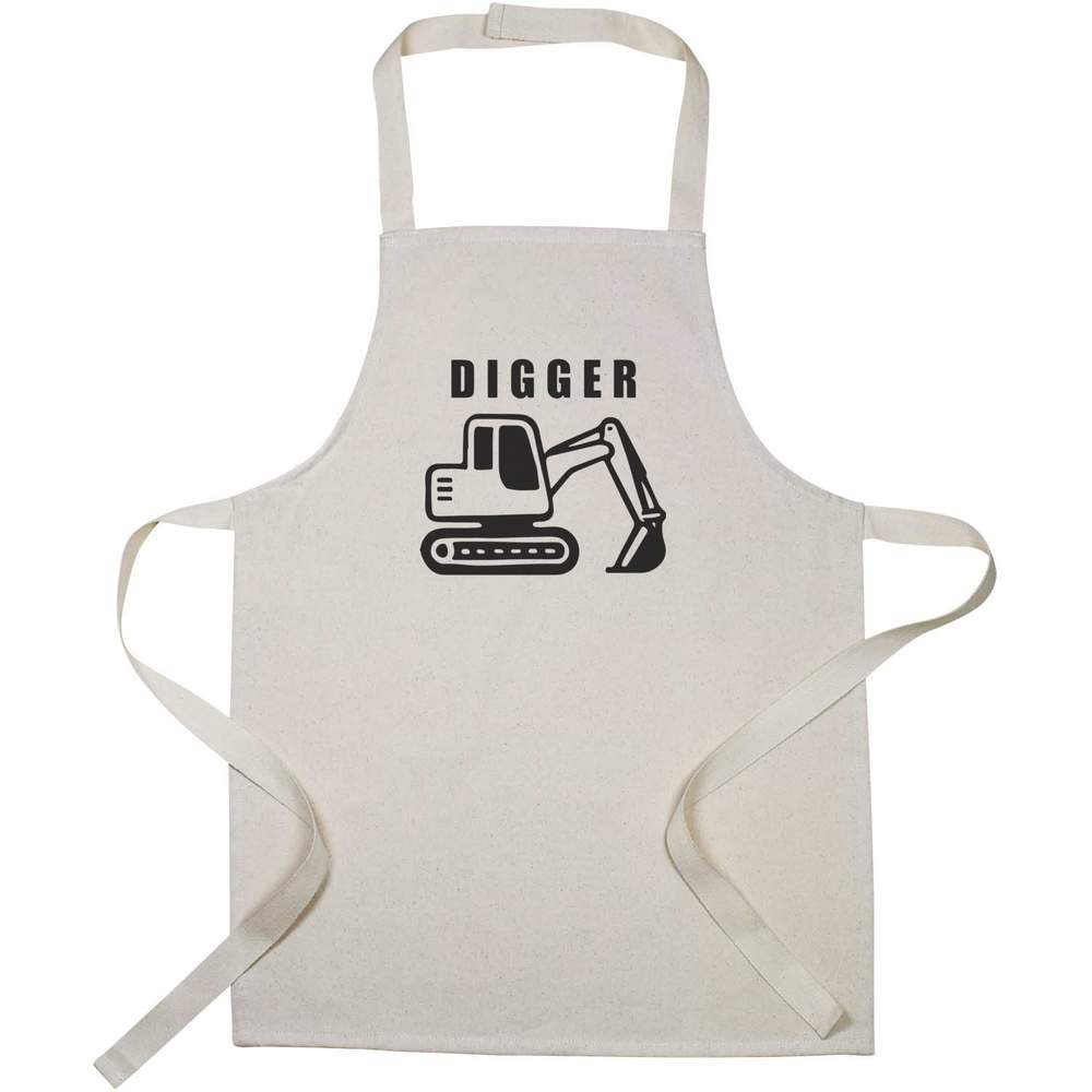 'Excavator Work Vehicle' Kid’s Cooking Apron (AP00085126)