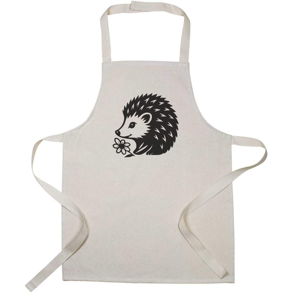 'Hedgehog Sniffing A Flower' Kid’s Cooking Apron (AP00085796)
