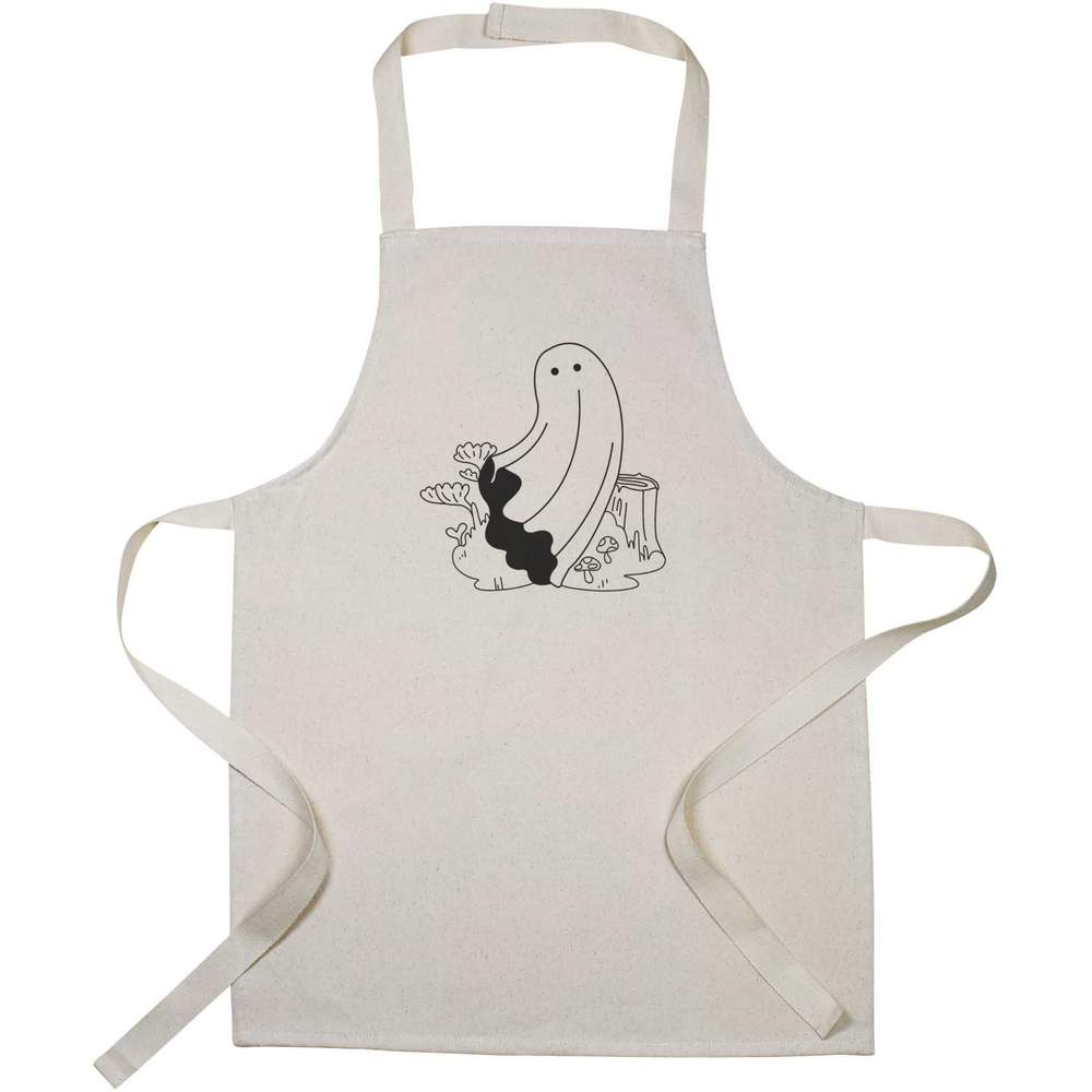 'Ghost In The Woods' Kids Canvas Cooking Apron - Children's Kitchen Bib for Baking, Crafts and Messy Play (AP00085931)