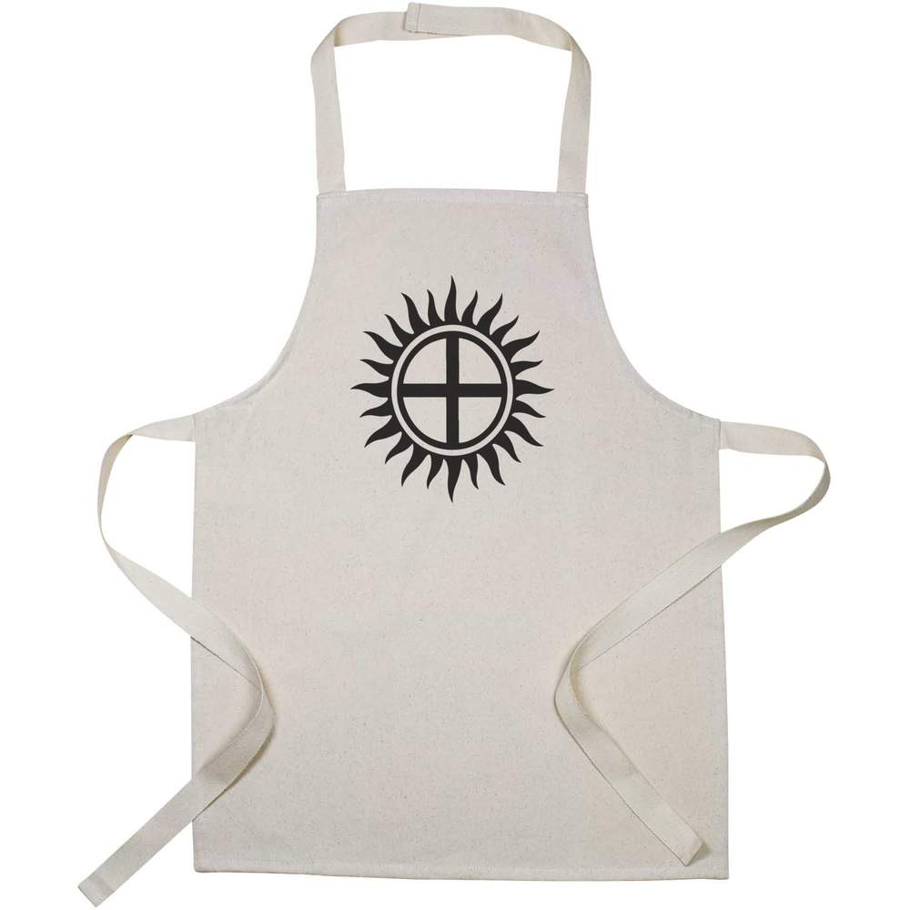 'Solar Wheel Symbol' Kids Canvas Cooking Apron - Children's Kitchen Bib for Baking, Crafts and Messy Play (AP00087612)