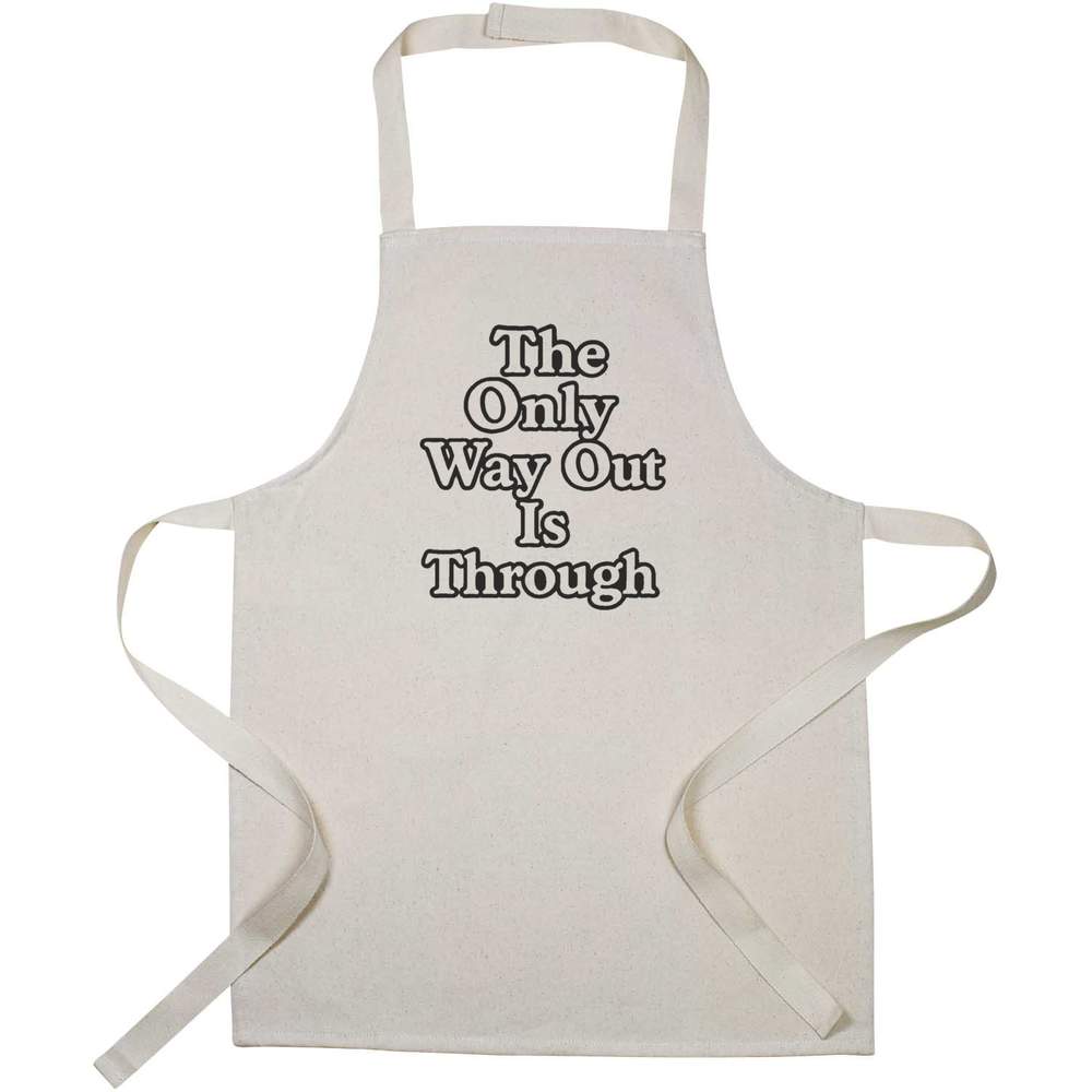 'The Only Way Out' Kids Canvas Cooking Apron - Children's Kitchen Bib for Baking, Crafts and Messy Play (AP00087951)