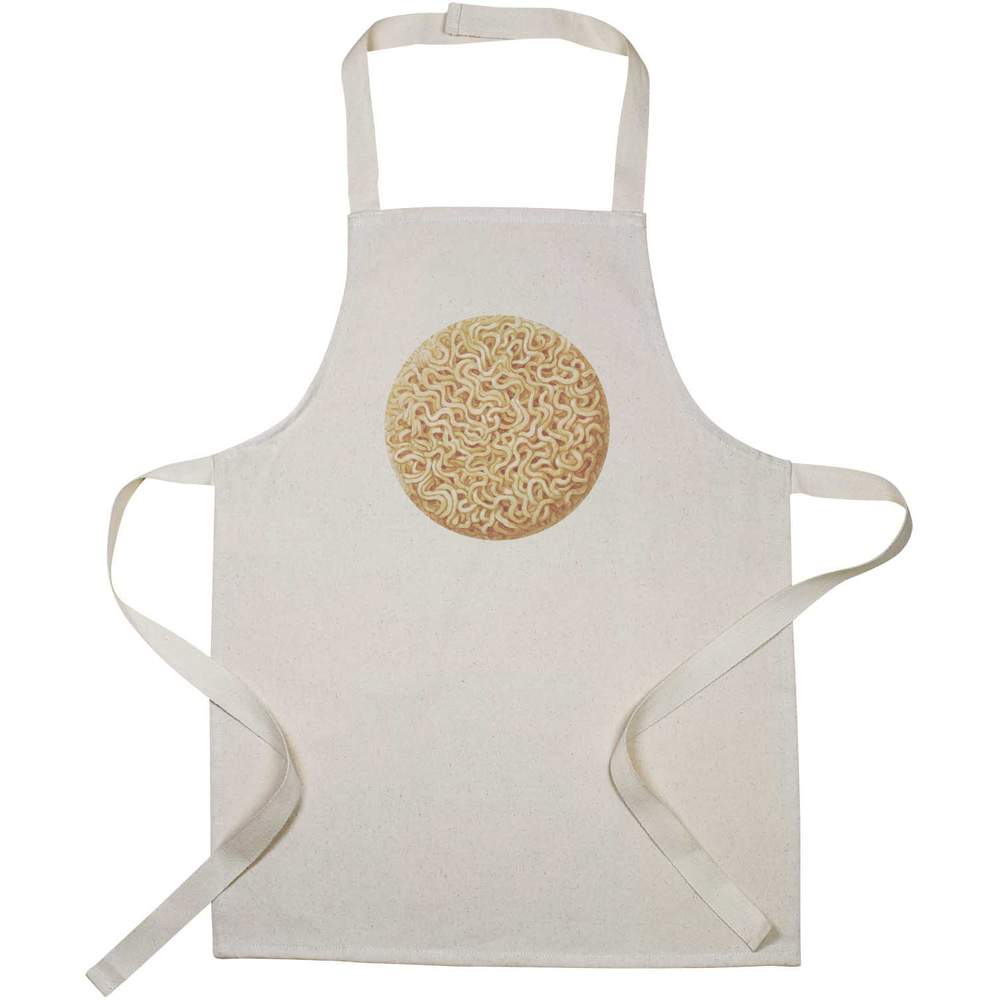 'Instant Noodle Cake' Kids Canvas Cooking Apron - Children's Kitchen Bib for Baking, Crafts and Messy Play (AP00097341)
