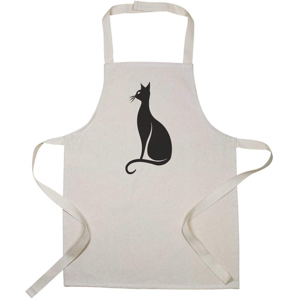 'Minimalistic Cat Silhouette' Kid’s Cooking Apron (AP00098553)