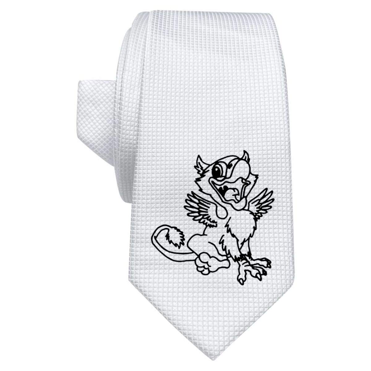'Baby Griffin' White Tie / Necktie with Gift Box (AT00004929)