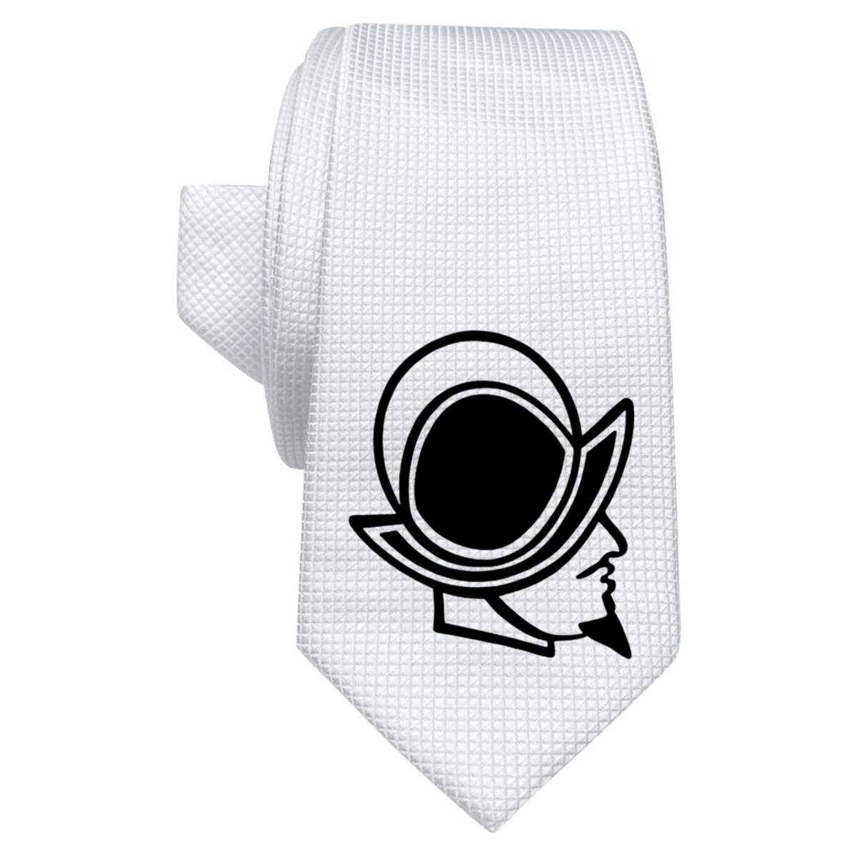 'Conquistador' White Tie / Necktie with Gift Box (AT00005959)