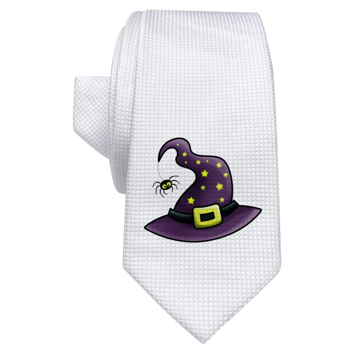 'Witches Hat' White Tie / Necktie with Gift Box (AT00006182)