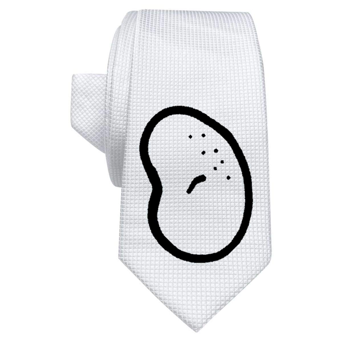 'potato' White Tie / Necktie with Gift Box (AT00013169)