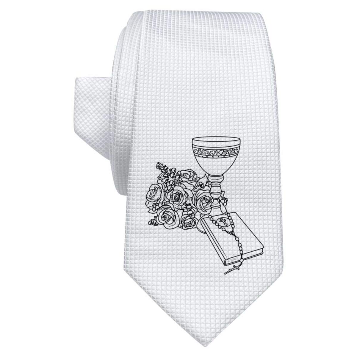 'Holy Communion Items' White Tie / Necktie with Gift Box (AT00015065)