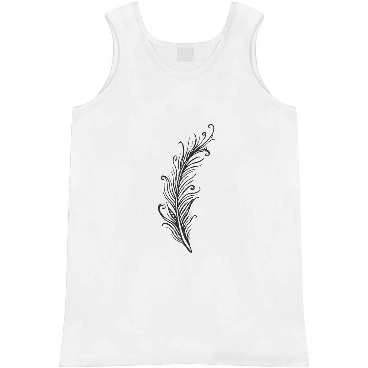 Large 'Soft Feather' Adult Vest / Tank Top (AV00000107)