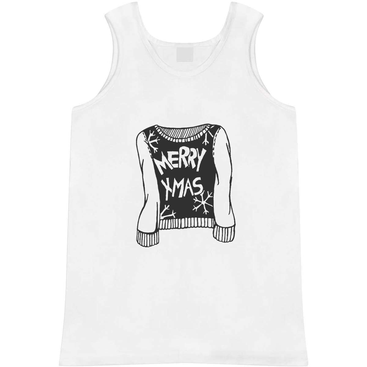 Large 'Merry Xmas Jumper' Adult Vest / Tank Top (AV00008891)