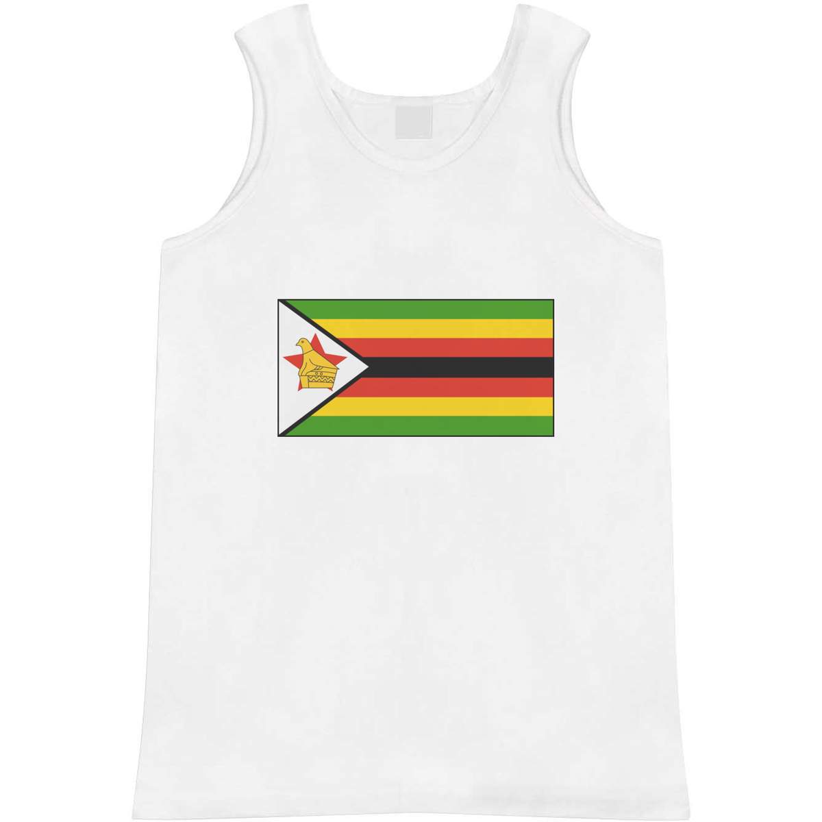 Large 'Zimbabwe Flag' Adult Vest / Tank Top (AV00016187)