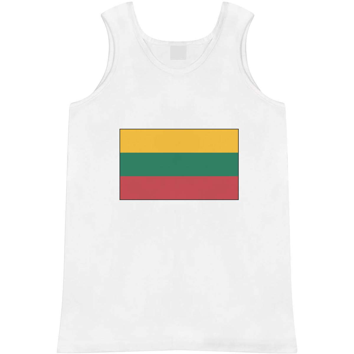 Large 'Lithuania Flag' Adult Vest / Tank Top (AV00016563)