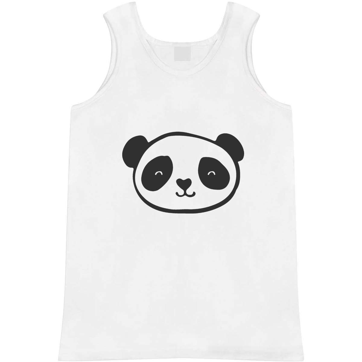 Large 'Panda Head' Adult Vest / Tank Top (AV00017507)