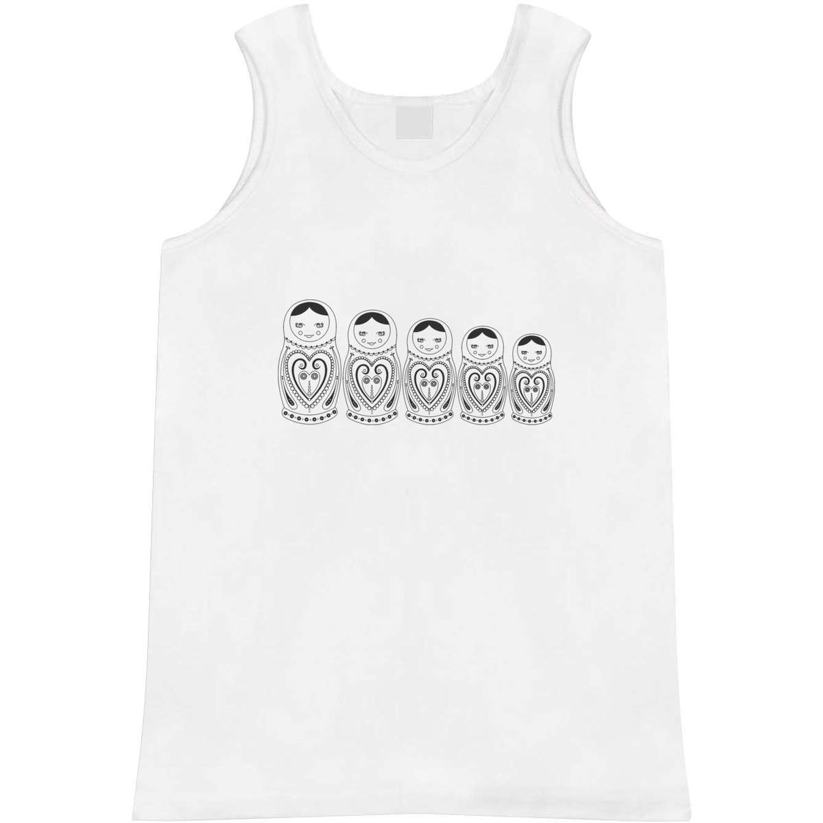 Large 'Matryoshka Dolls' Adult Vest / Tank Top (AV00018099)
