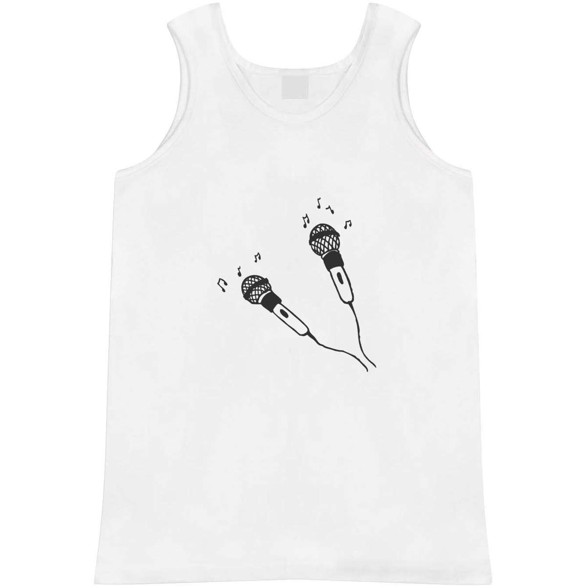Large 'Microphones' Adult Vest / Tank Top (AV00033267)