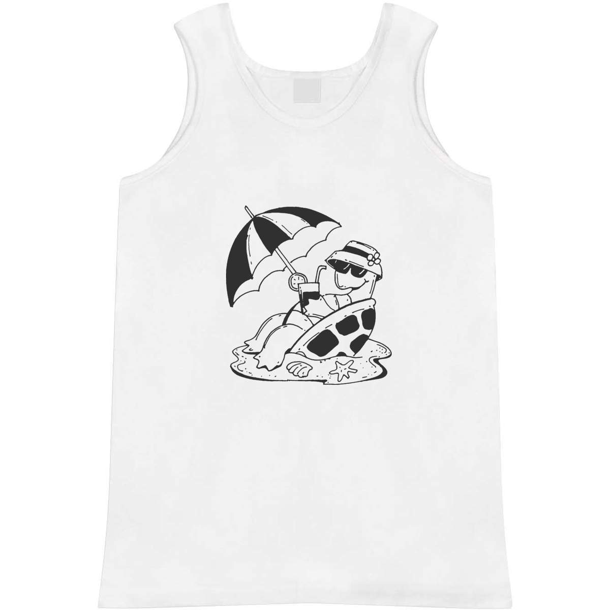 Large 'Chilled Out Tortoise' Adult Vest / Tank Top (AV00047035)