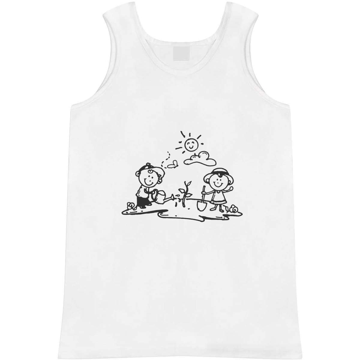 Large 'Children Gardening' Adult Vest / Tank Top (AV00047199)