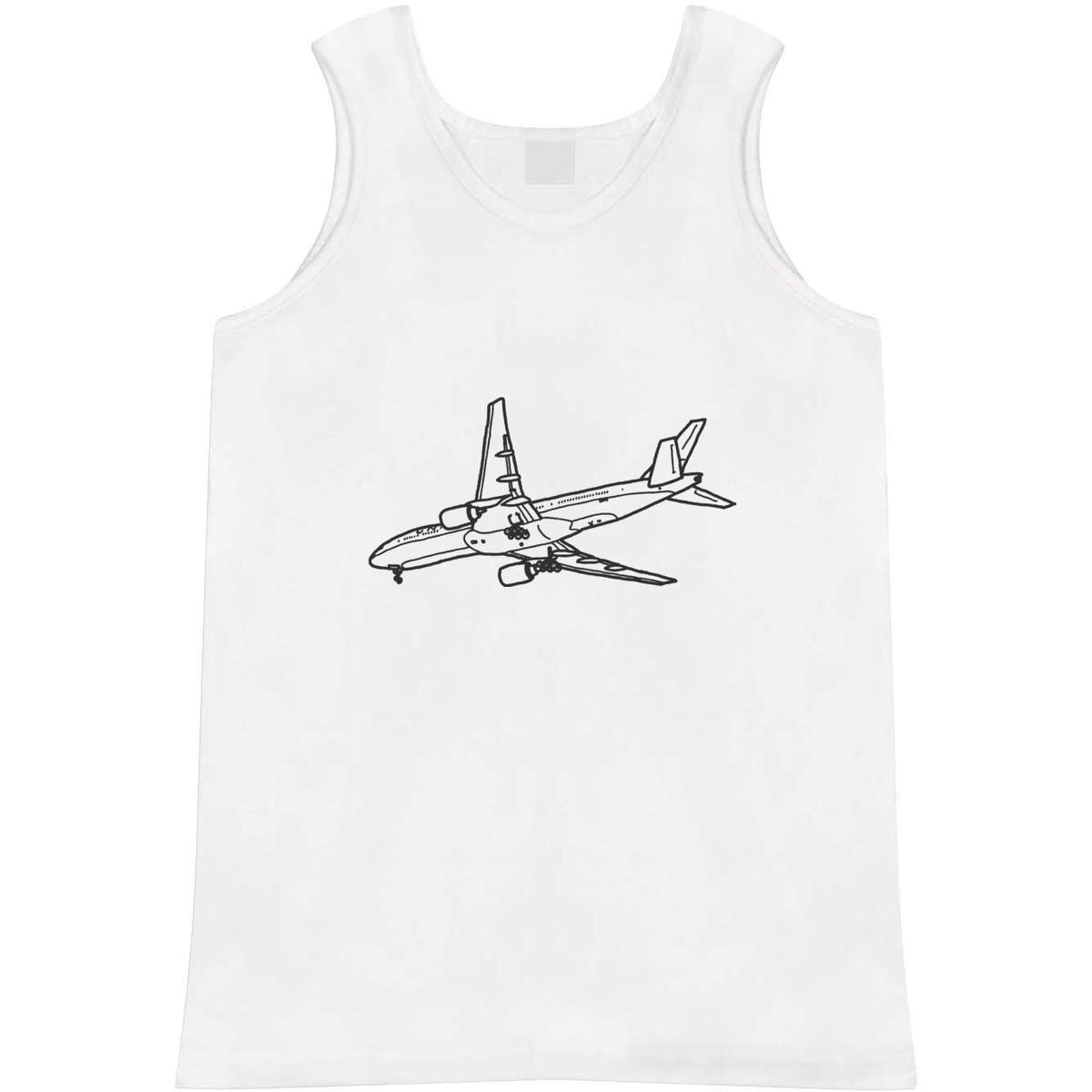 Large 'Commercial Aircraft' Adult Vest / Tank Top (AV00051423)