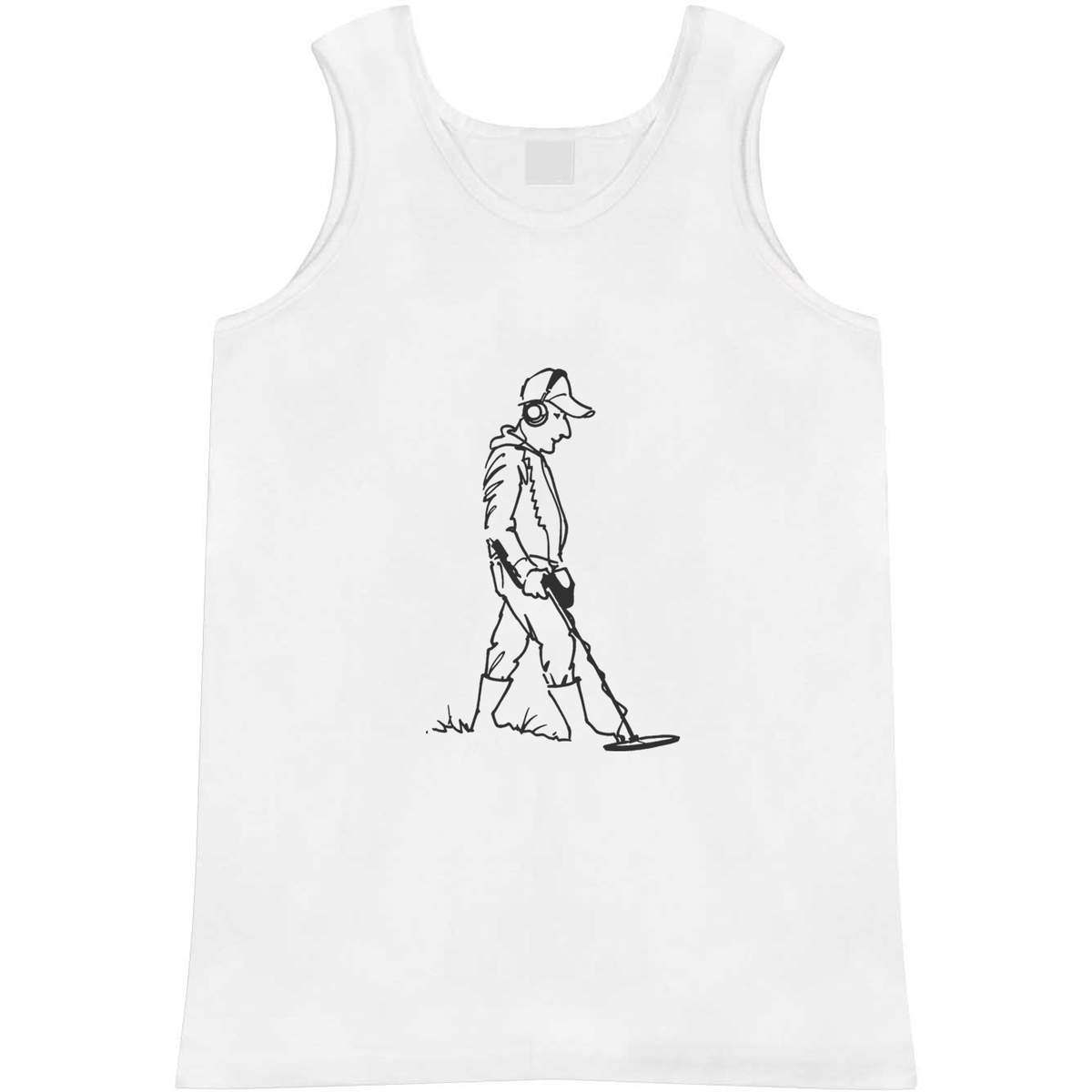 Large 'Metal Detector Man' Adult Vest / Tank Top (AV00058287)