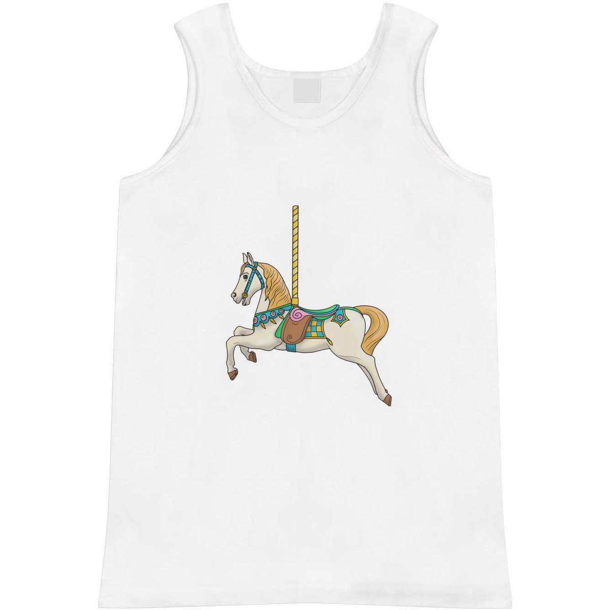 Large 'Carousel Horse' Adult Vest / Tank Top (AV00077349)