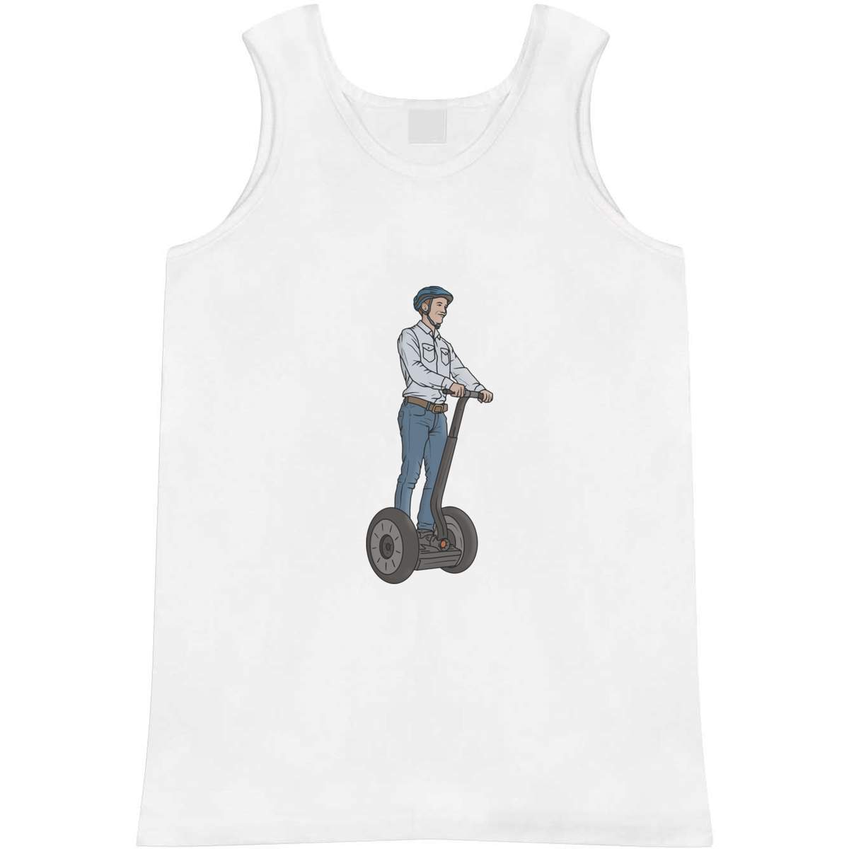 Large 'Personal Transporter Man' Adult Vest / Tank Top (AV00079253)