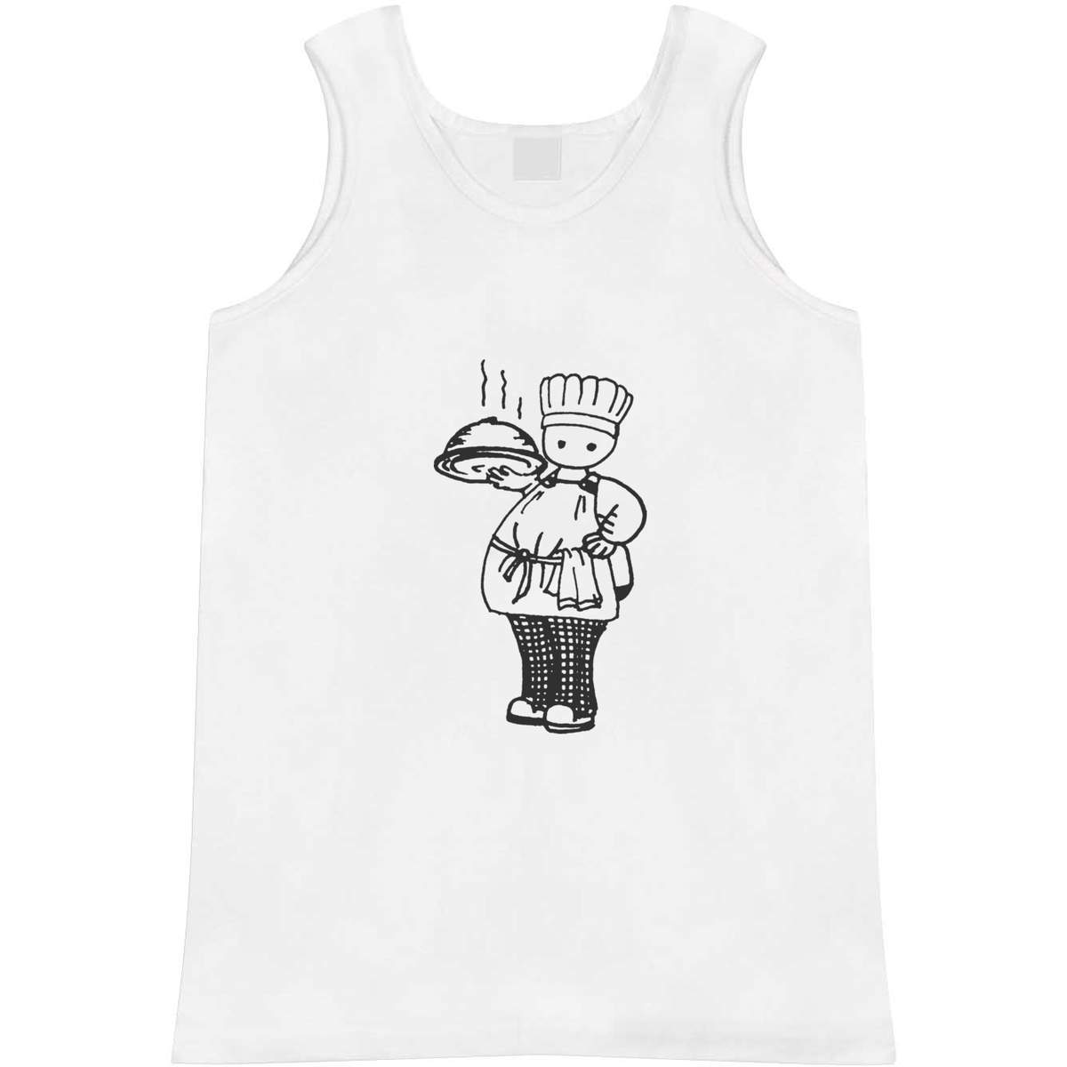 Large 'Chef Holding Food' Adult Vest / Tank Top (AV00091859)
