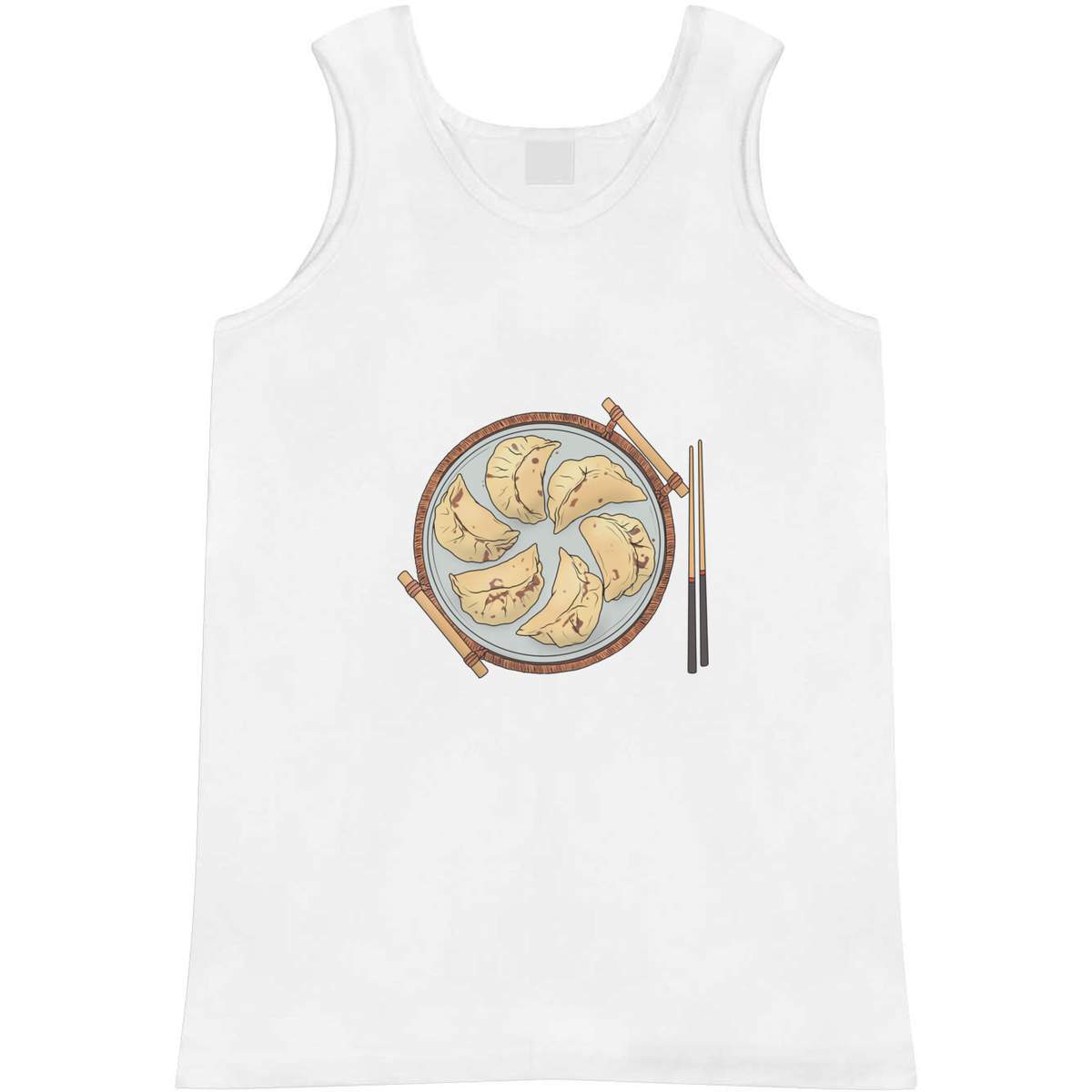 Large 'Dumplings & Chopsticks' Adult Vest / Tank Top (AV00105089)