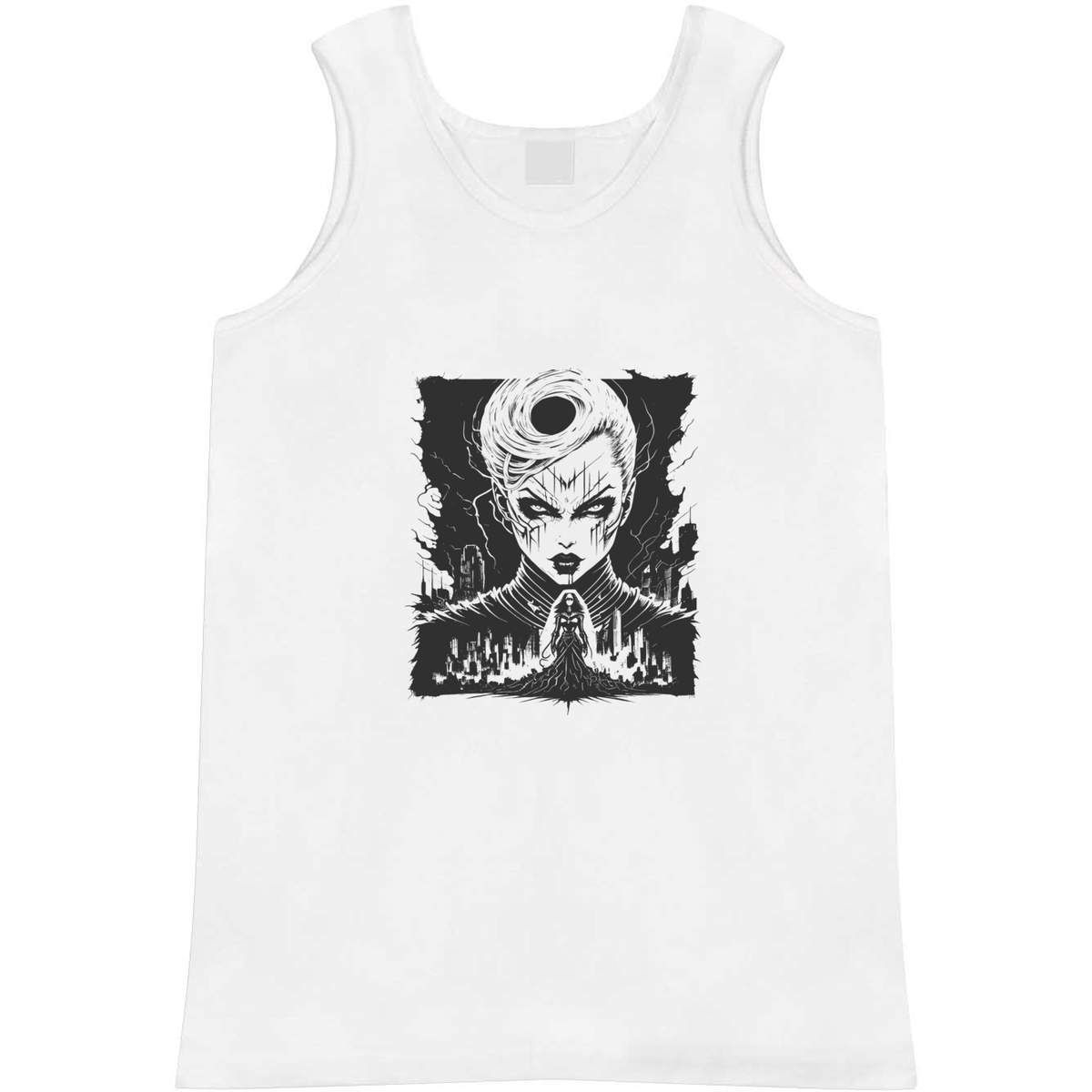 Large 'Corporate Control Cyber Punk Woman' Adult Vest / Tank Top (AV00114701)