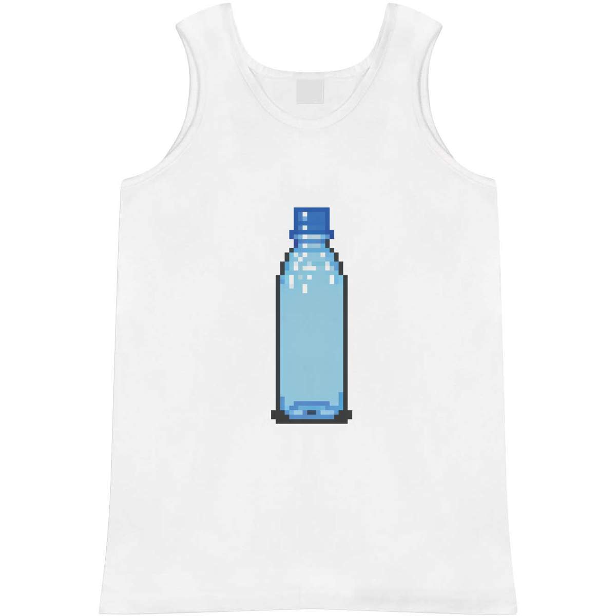 Large 'Pixel Art Water Bottle' Adult Vest / Tank Top (AV00116357)