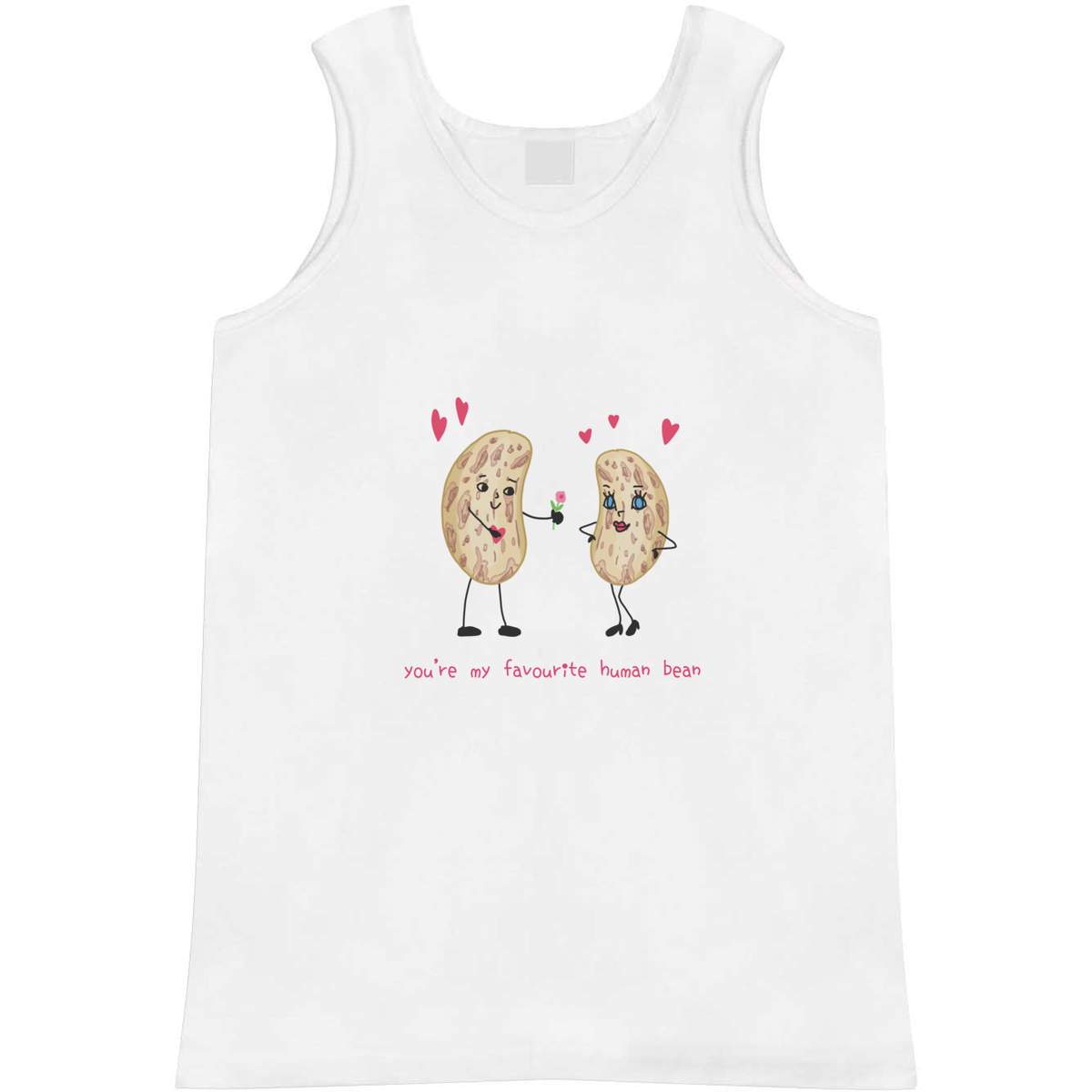 Large 'You're My Favourite Human Bean' Adult Vest / Tank Top (AV00117281)