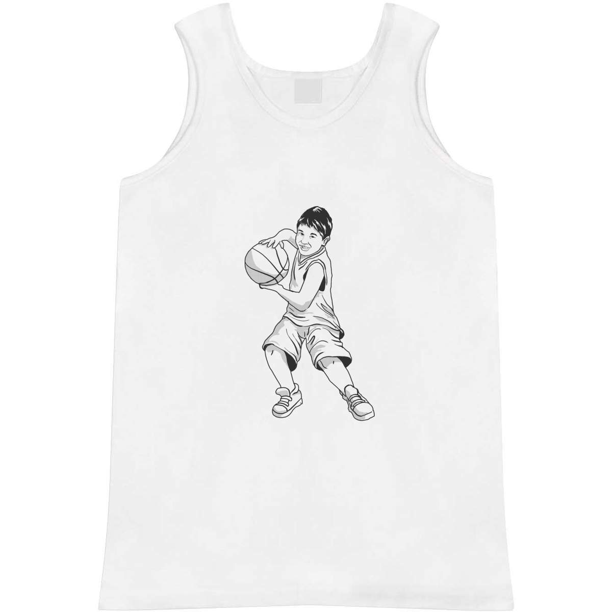 Large 'Basket Ball Boy' Adult Vest / Tank Top (AV00118761)