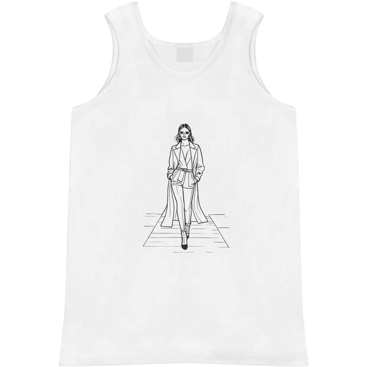 Large 'Fashion Runway Model' Adult Vest / Tank Top (AV00119117)