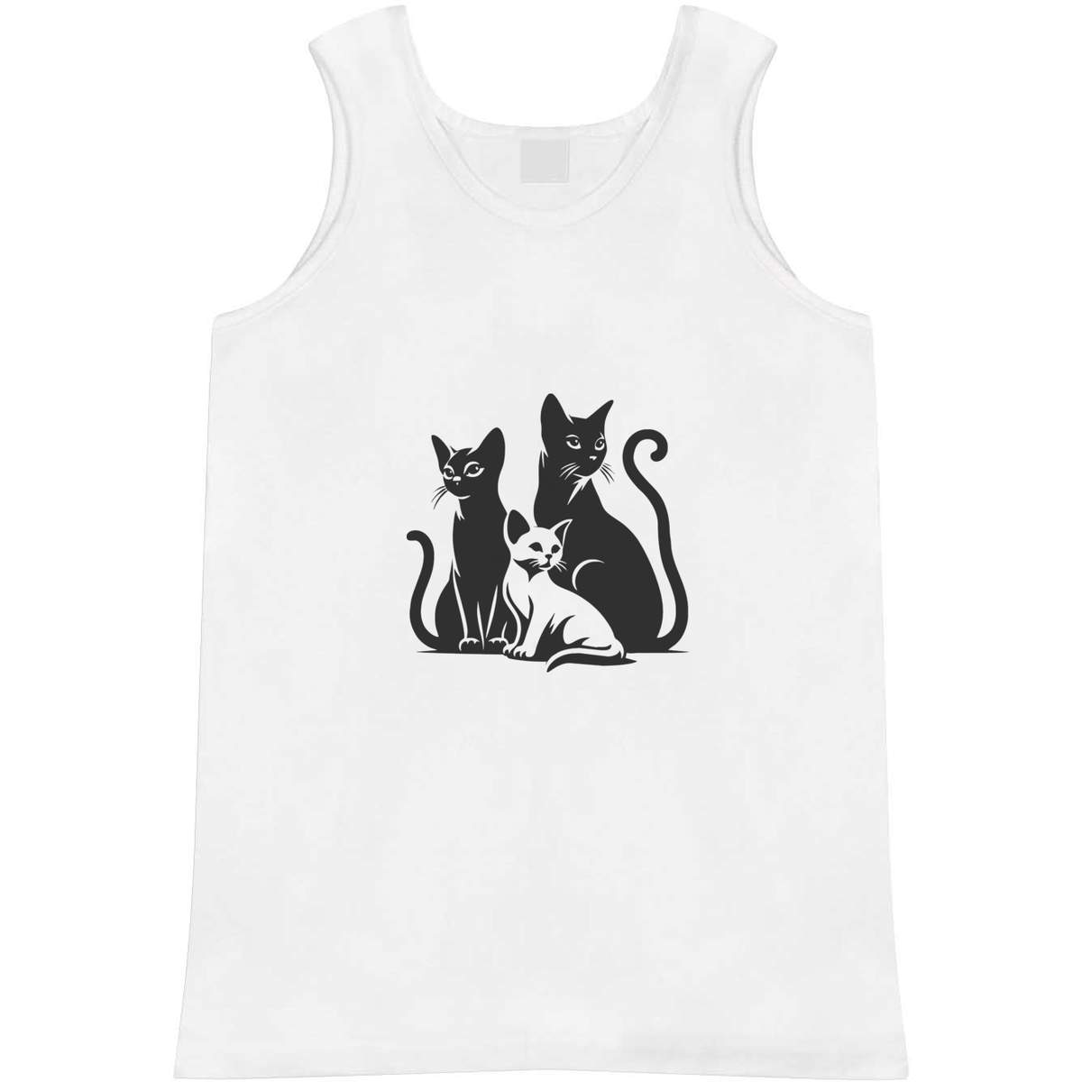 Large 'Two Cats and a Kitten' Adult Vest / Tank Top (AV00121345)