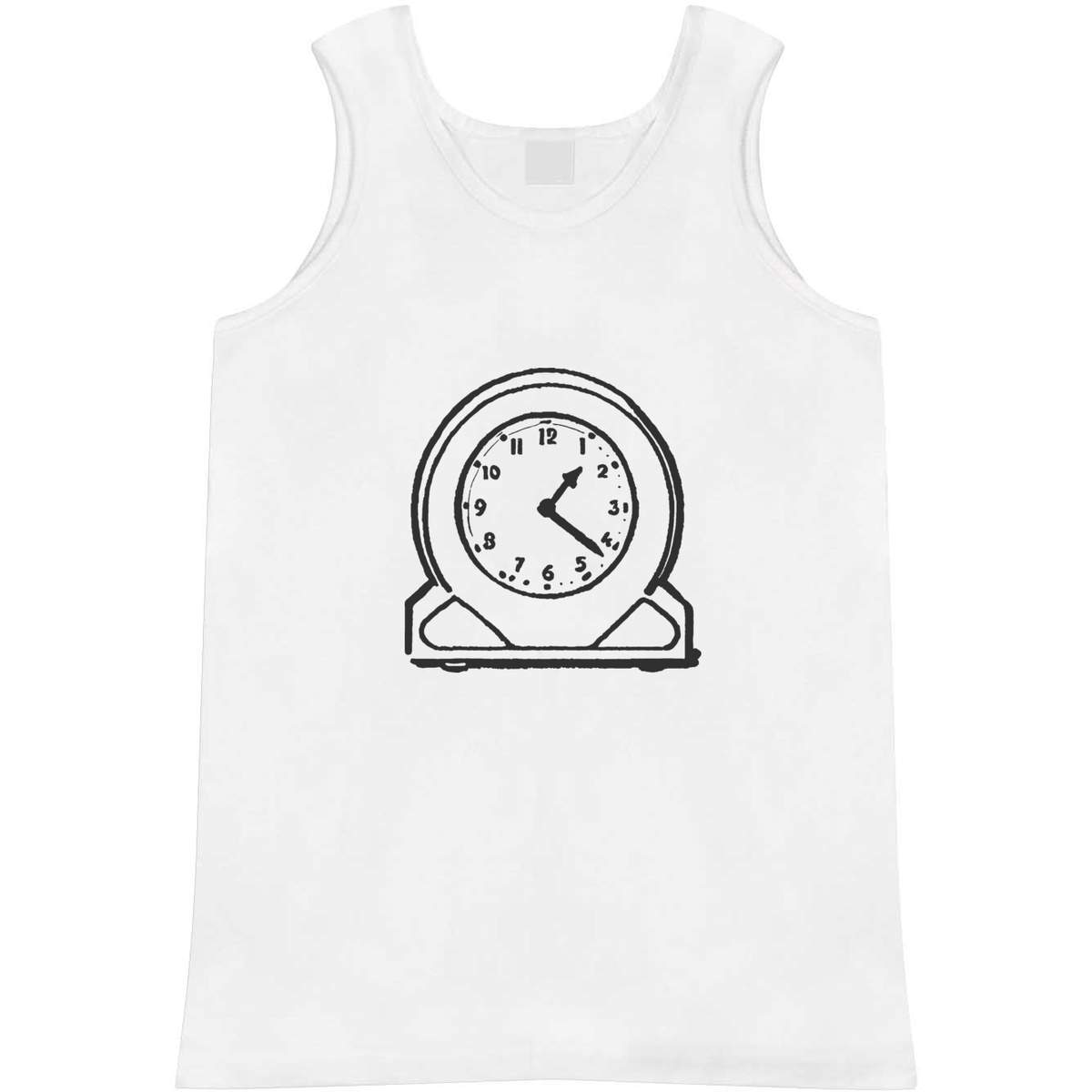 Large 'Retro Analogue Desk Clock' Adult Vest / Tank Top (AV00123329)