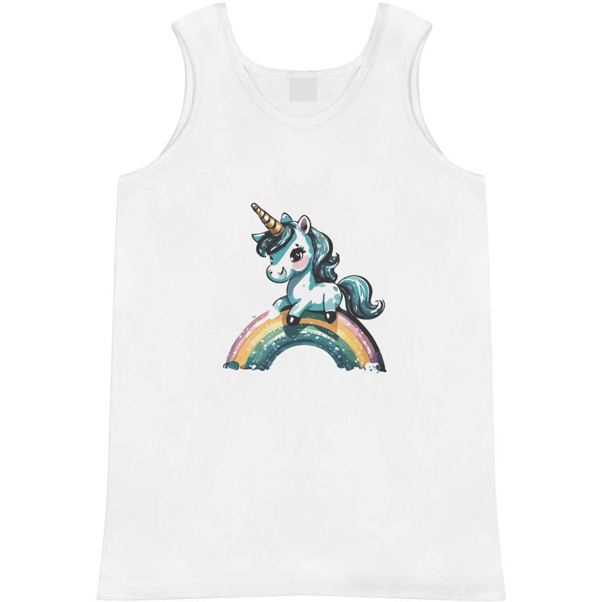 Large 'Unicorn And Rainbow ' Adult Vest / Tank Top (AV00125177)