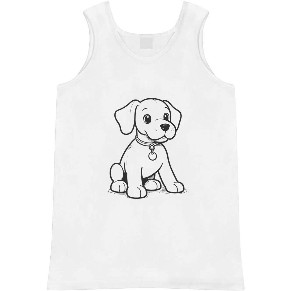 'Puppy Dog' Adult Vest / Tank Top (AV047812)