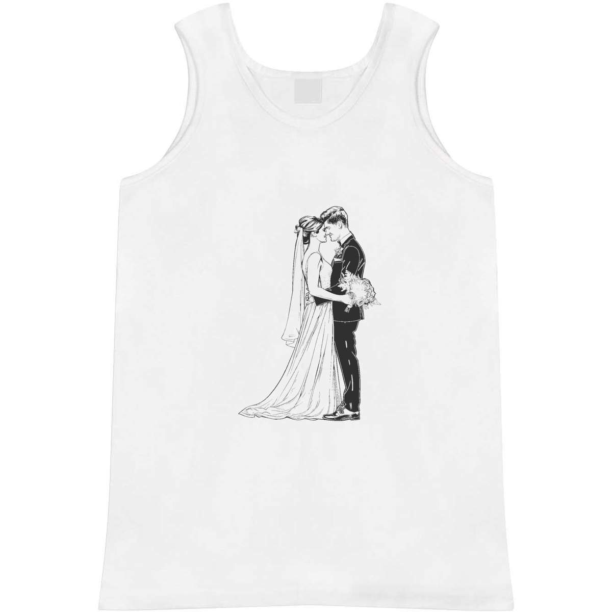 Large 'Bride and Groom' Adult Vest / Tank Top (AV00130149)