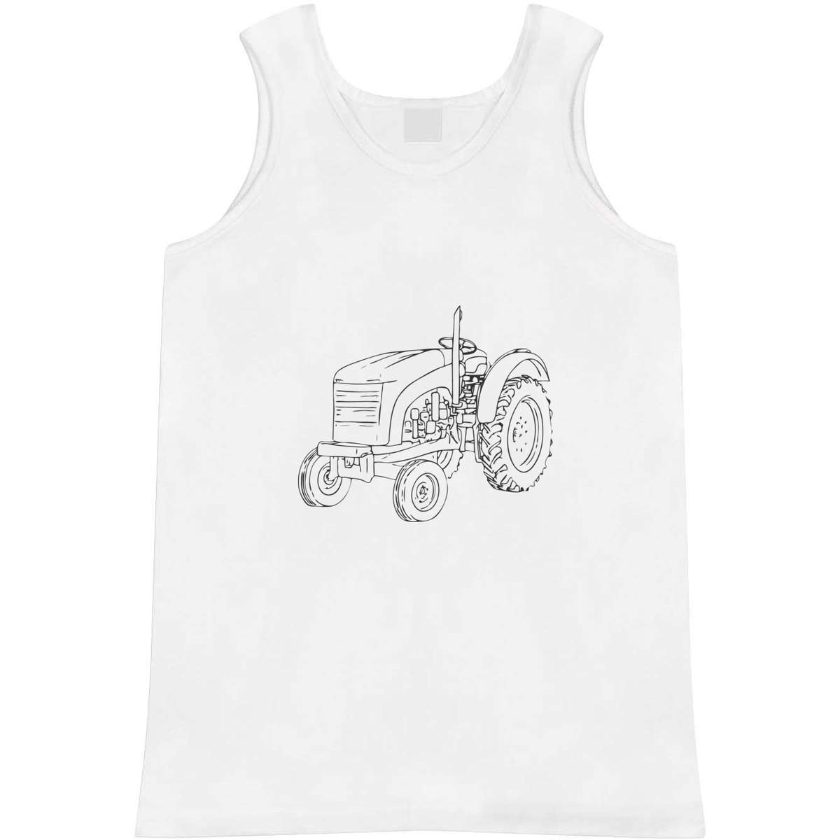 Large 'Mini Tractor' Adult Vest / Tank Top (AV00131593)