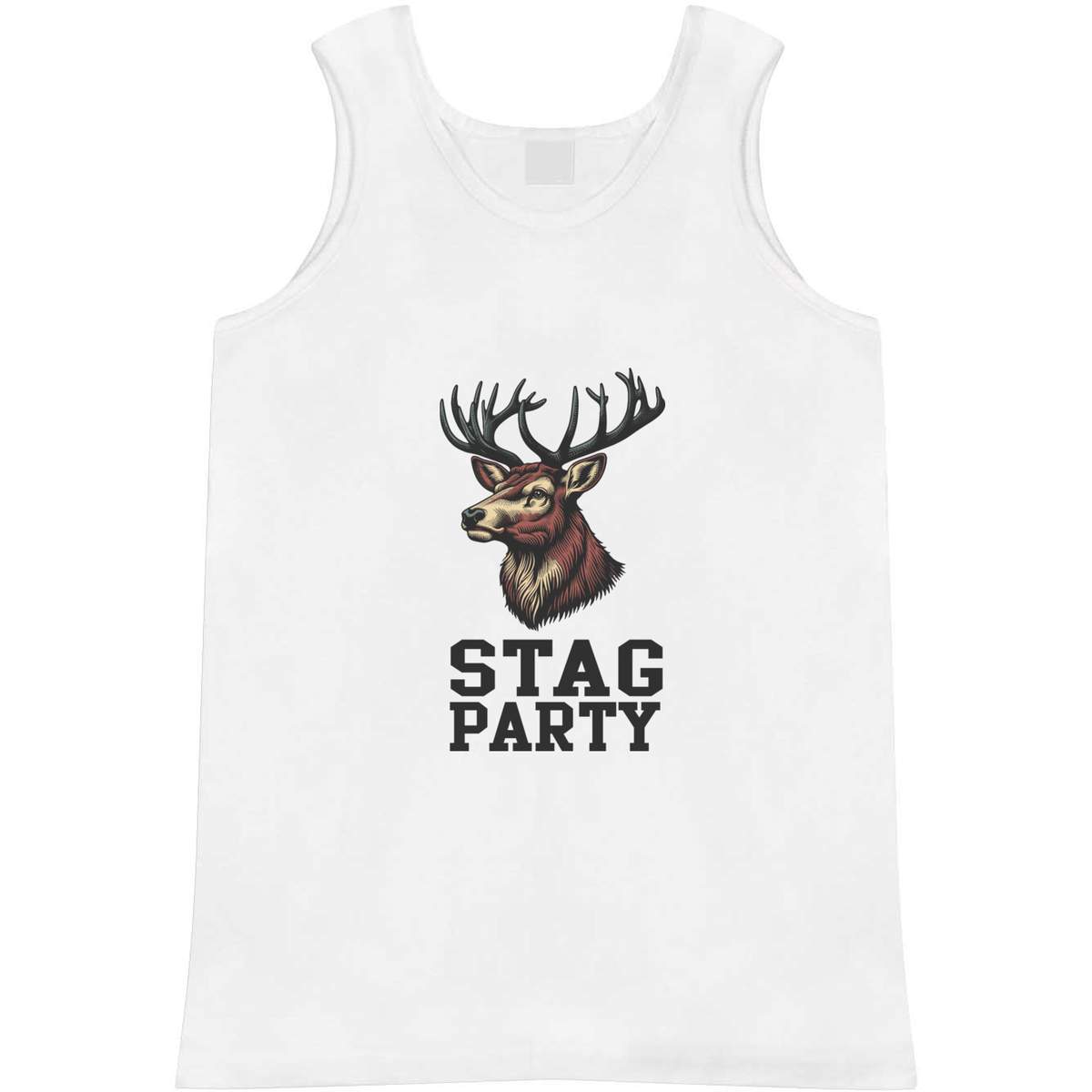 Large 'Stag Party' Adult Vest / Tank Top (AV00132657)