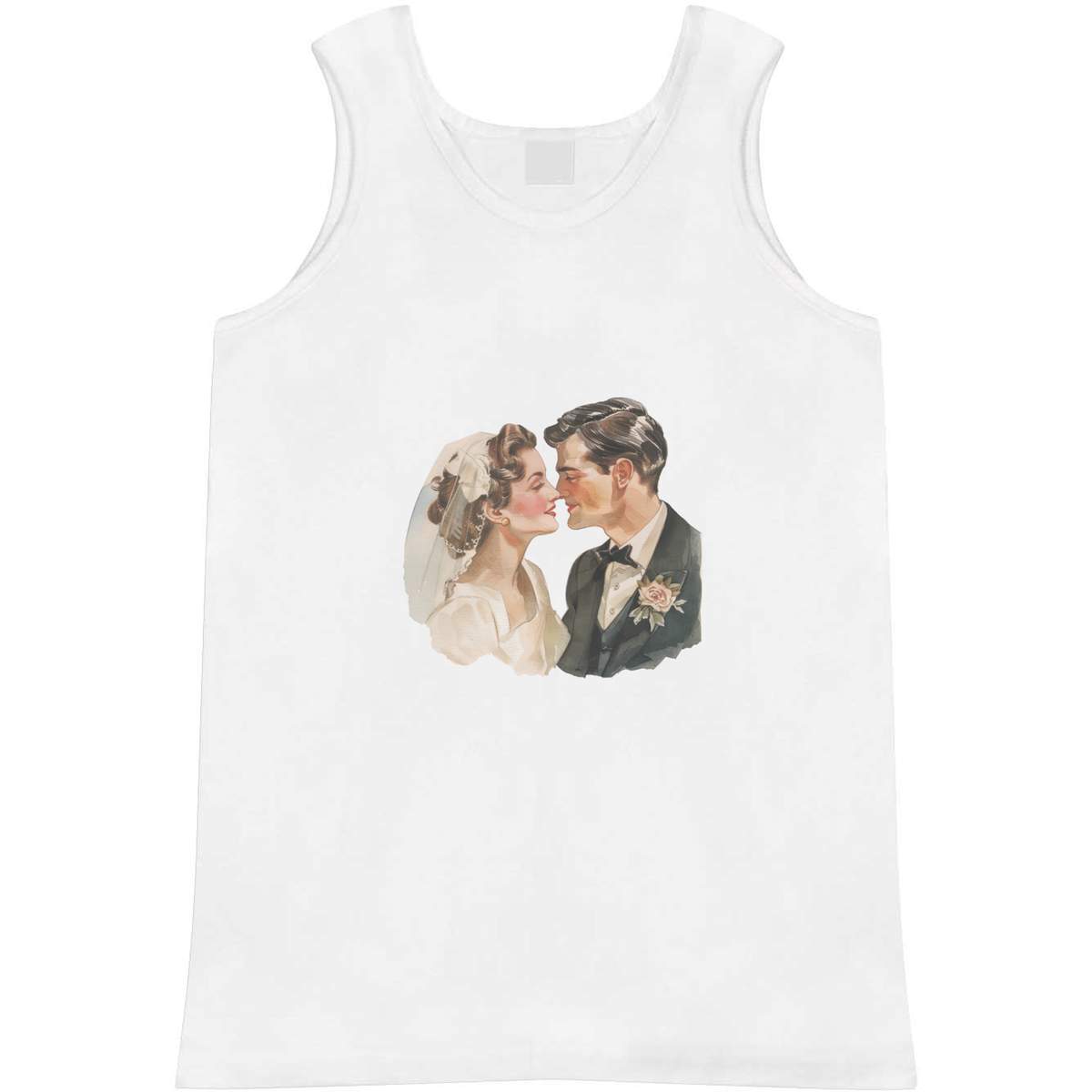 Large 'Bride and Groom' Adult Vest / Tank Top (AV00134749)