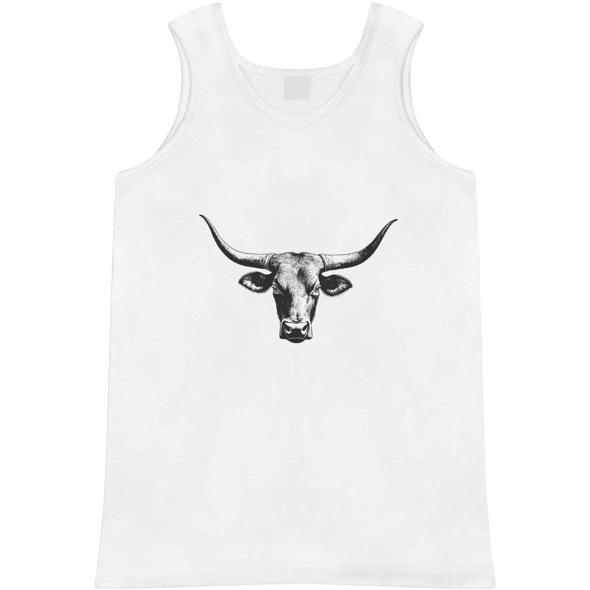 Large 'Longhorn Bull' Adult Vest / Tank Top (AV00140189)