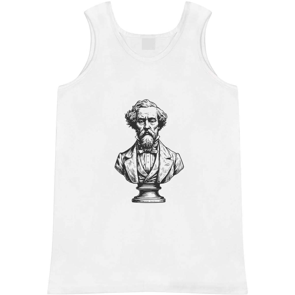 Large 'Charles Dickens Bust' Adult Vest / Tank Top (AV00143057)