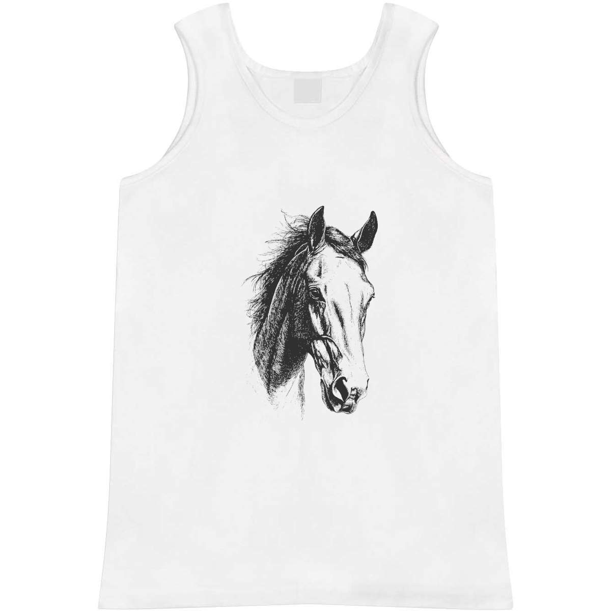 Large 'Horse Portrait' Adult Vest / Tank Top (AV00144677)